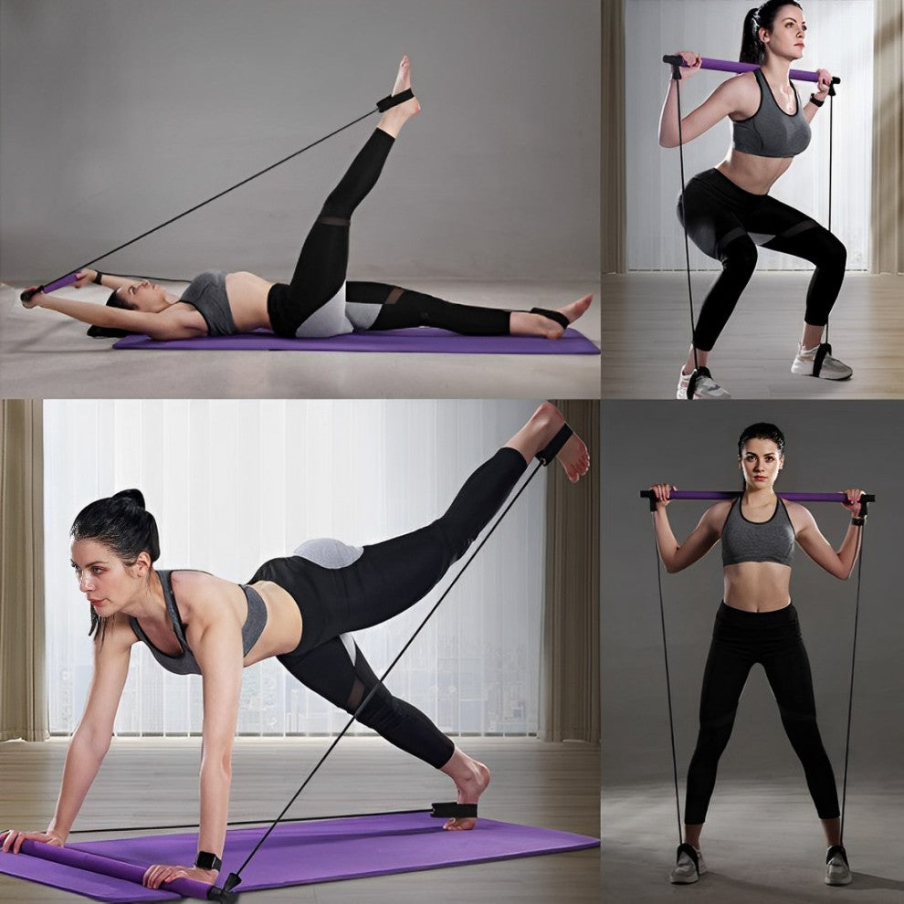 Multi-Functional Pilates Bar For Full Body Workouts At Home