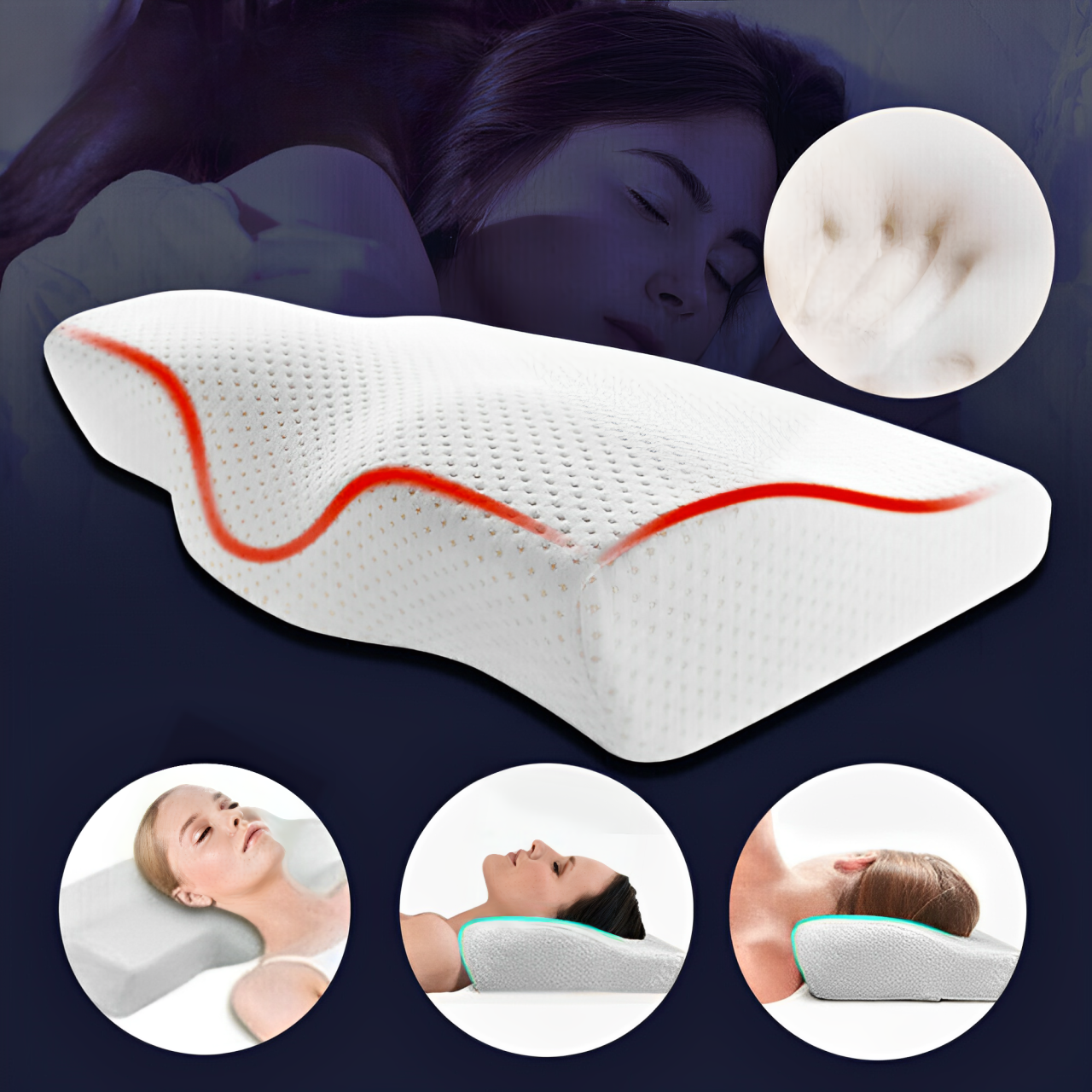 Cervical Pillow For Neck Discomfort & Support