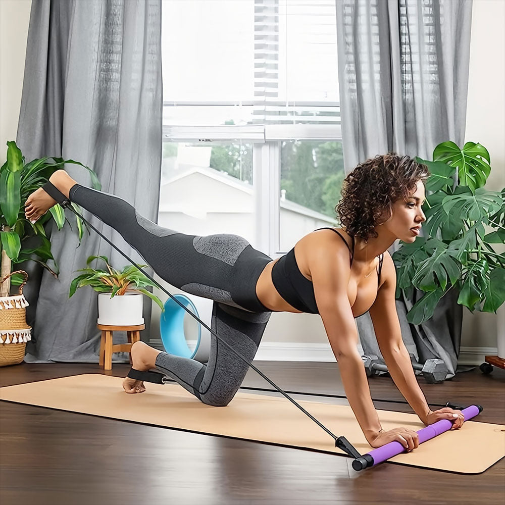 Multi-Functional Pilates Bar For Full Body Workouts At Home