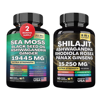 PrimalMax - Sea Moss & Shilajit Ultimate Supplement Bundle