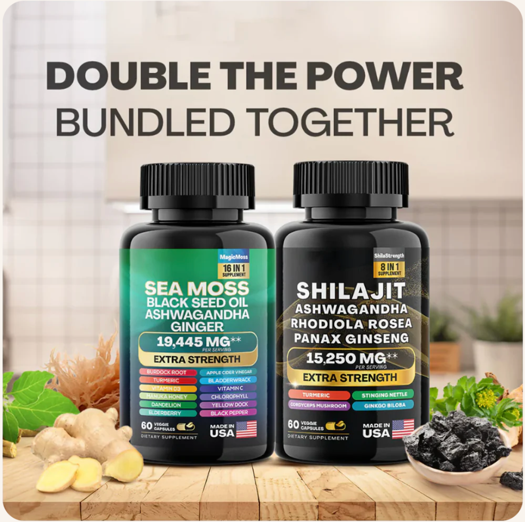 PrimalMax - Sea Moss & Shilajit Ultimate Supplement Bundle